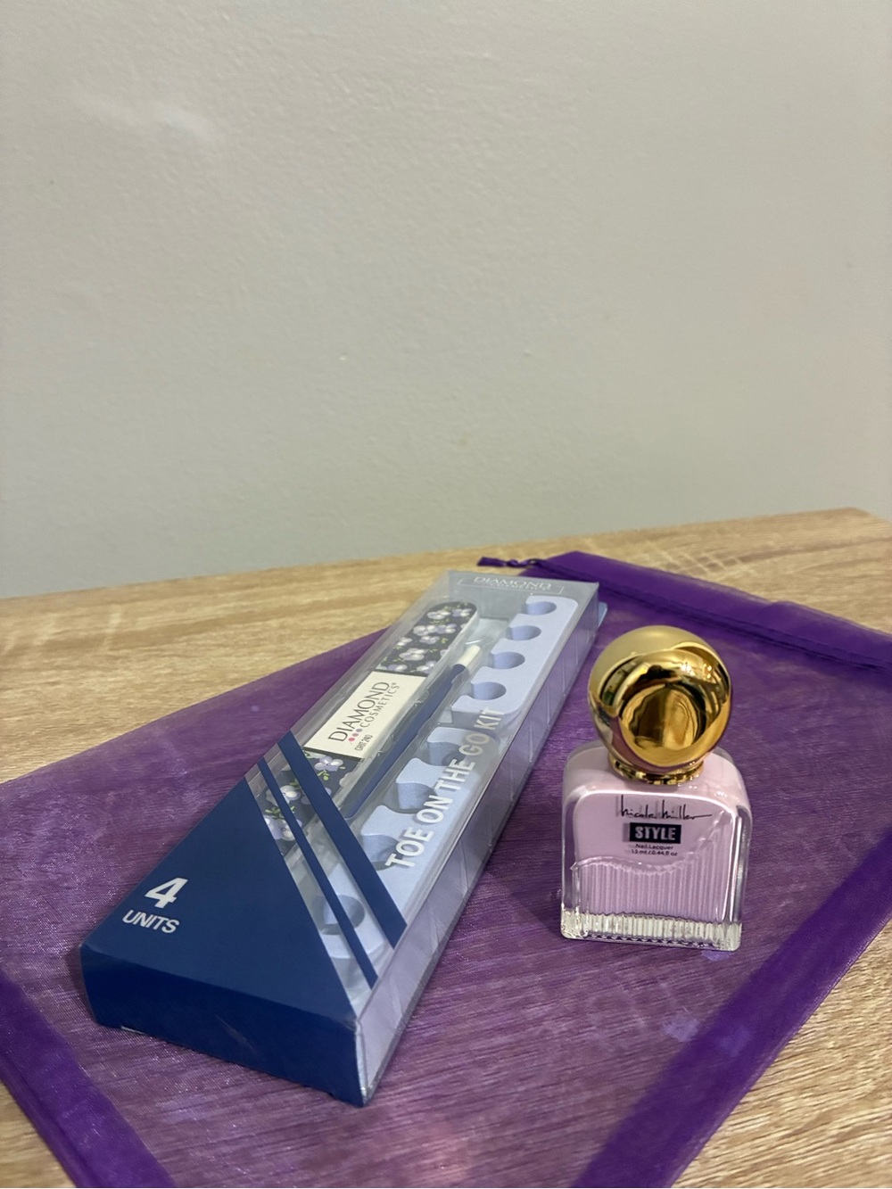Nichole Miller Purple with Pedicure Set